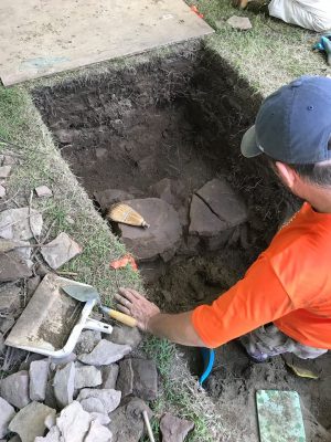 Cellar remains at the Stiles-Ellsworth Site