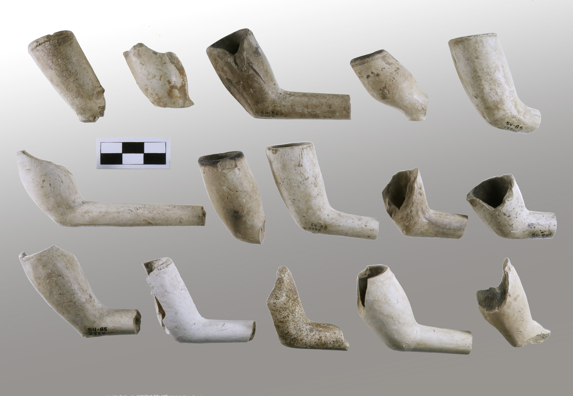 white clay pipes